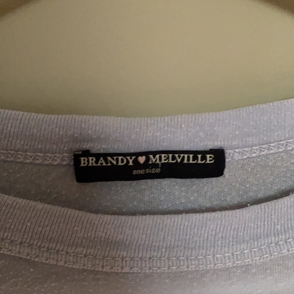 Brandy Melville blue crop top - Picture 3 of 4